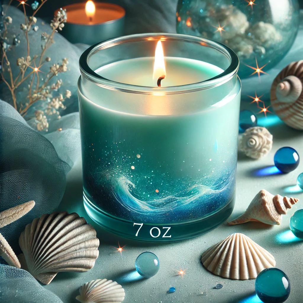 Siren’s Whispers Manifestation Candle | Beeswax Candle for Unveiling Hidden Truths | Agave, Sea Salt, Driftwood Fragrance | 32-36 Hour Burn Time